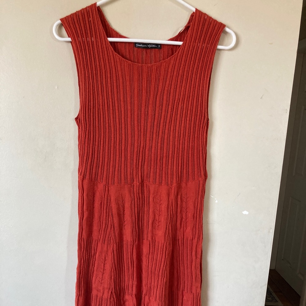 EUC Gudrun Sjöden Deep Terracotta Dress